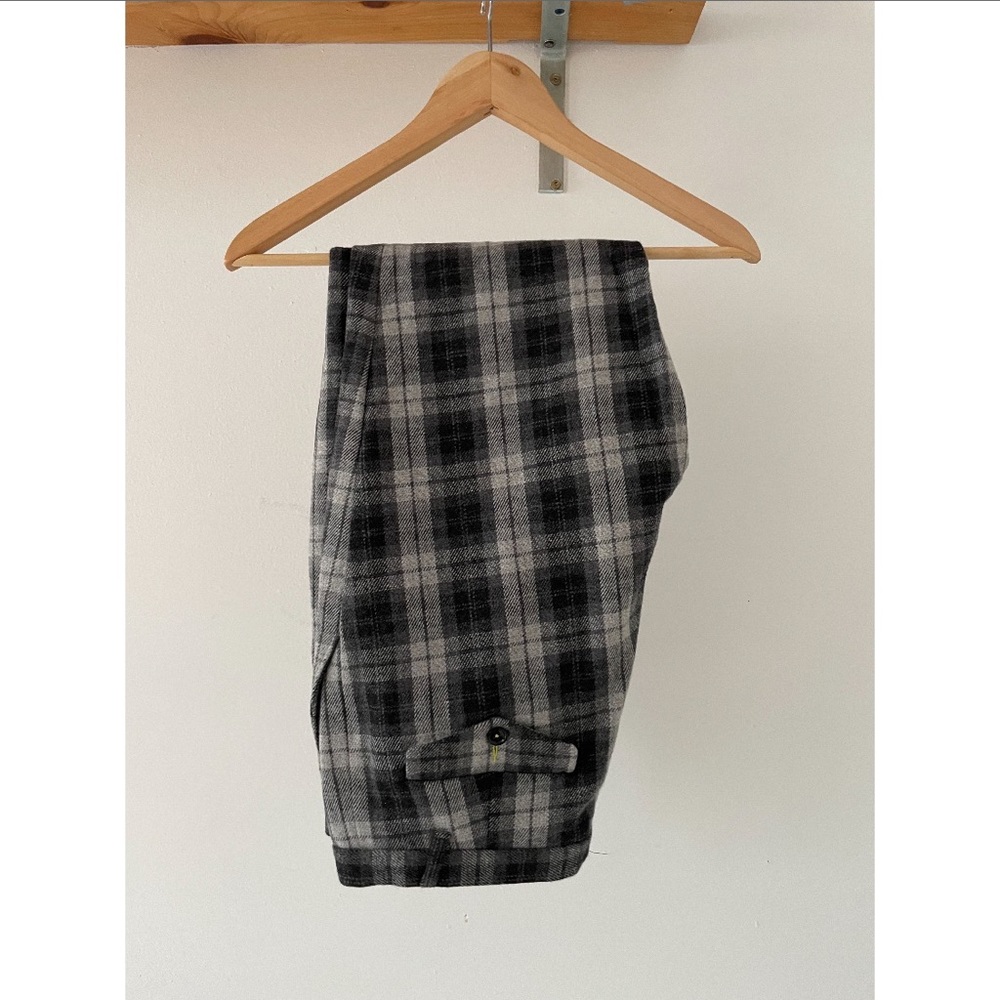Noose & Monkey - 32 - Cropped Plaid Smart Trousers